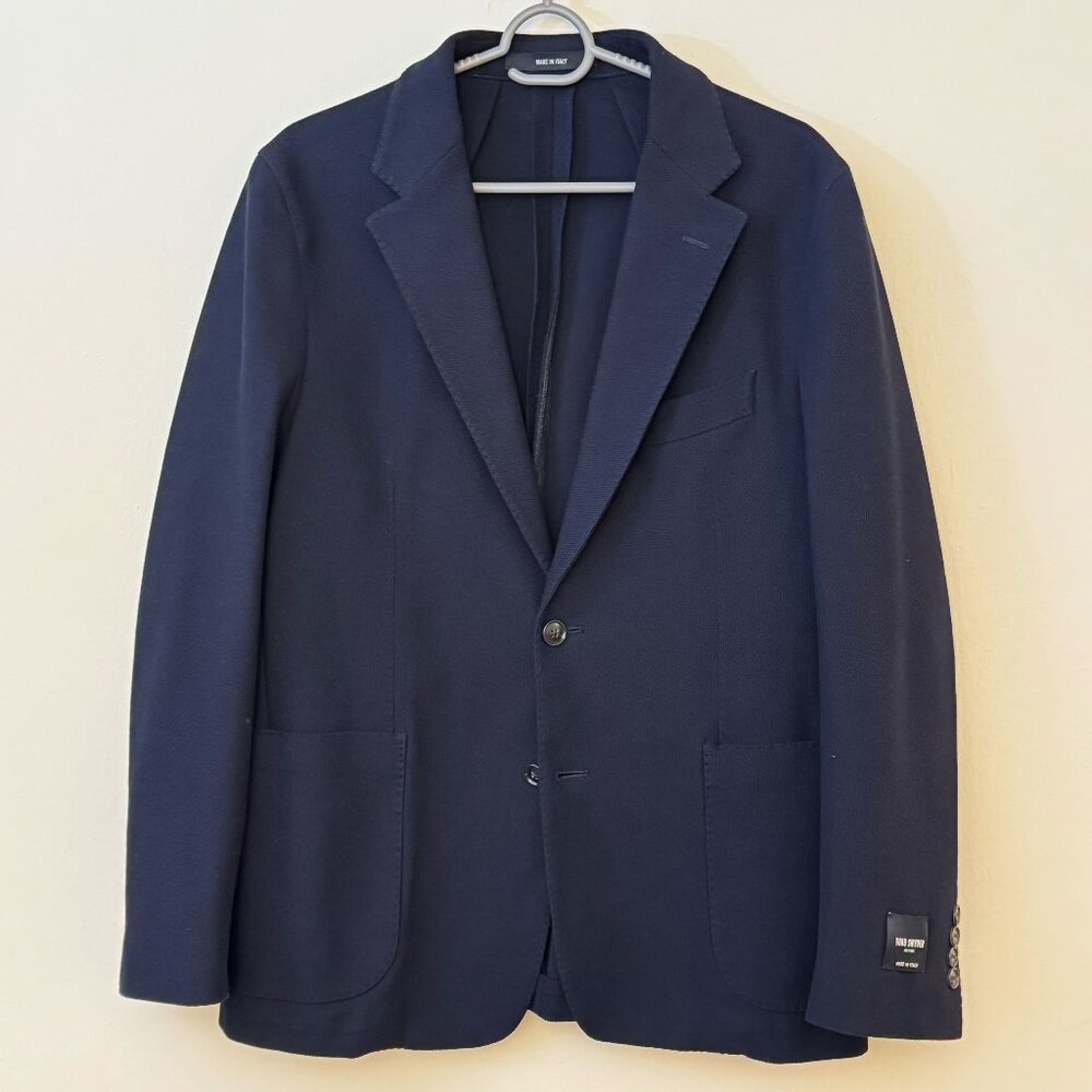 Todd Snyder Italian Knit Sport Coat 38S Navy Blue NWT